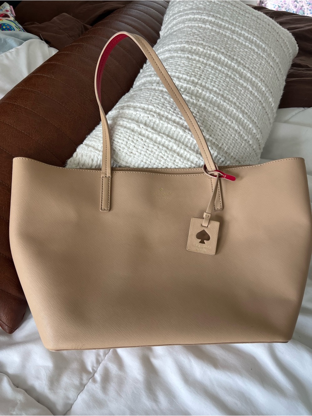 kate spade Beige/Tan Reversible Tote Bag